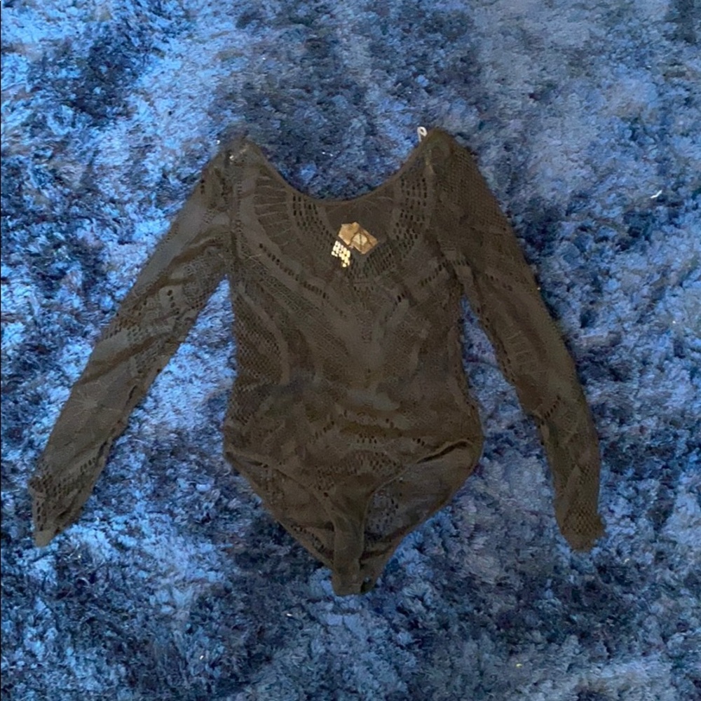 KTOO black lace bodysuit